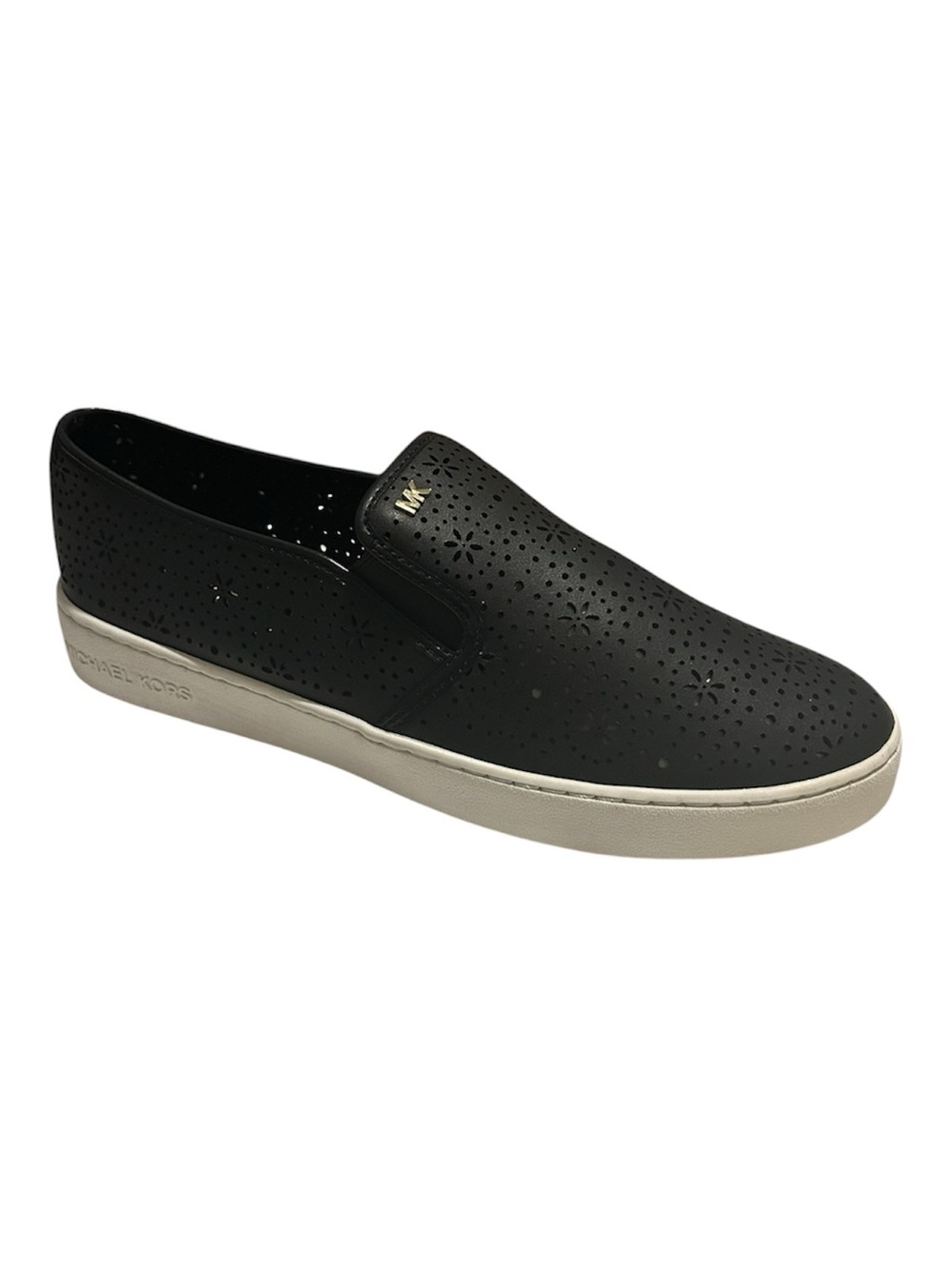 Michael Kors Black Perforated Slip-On